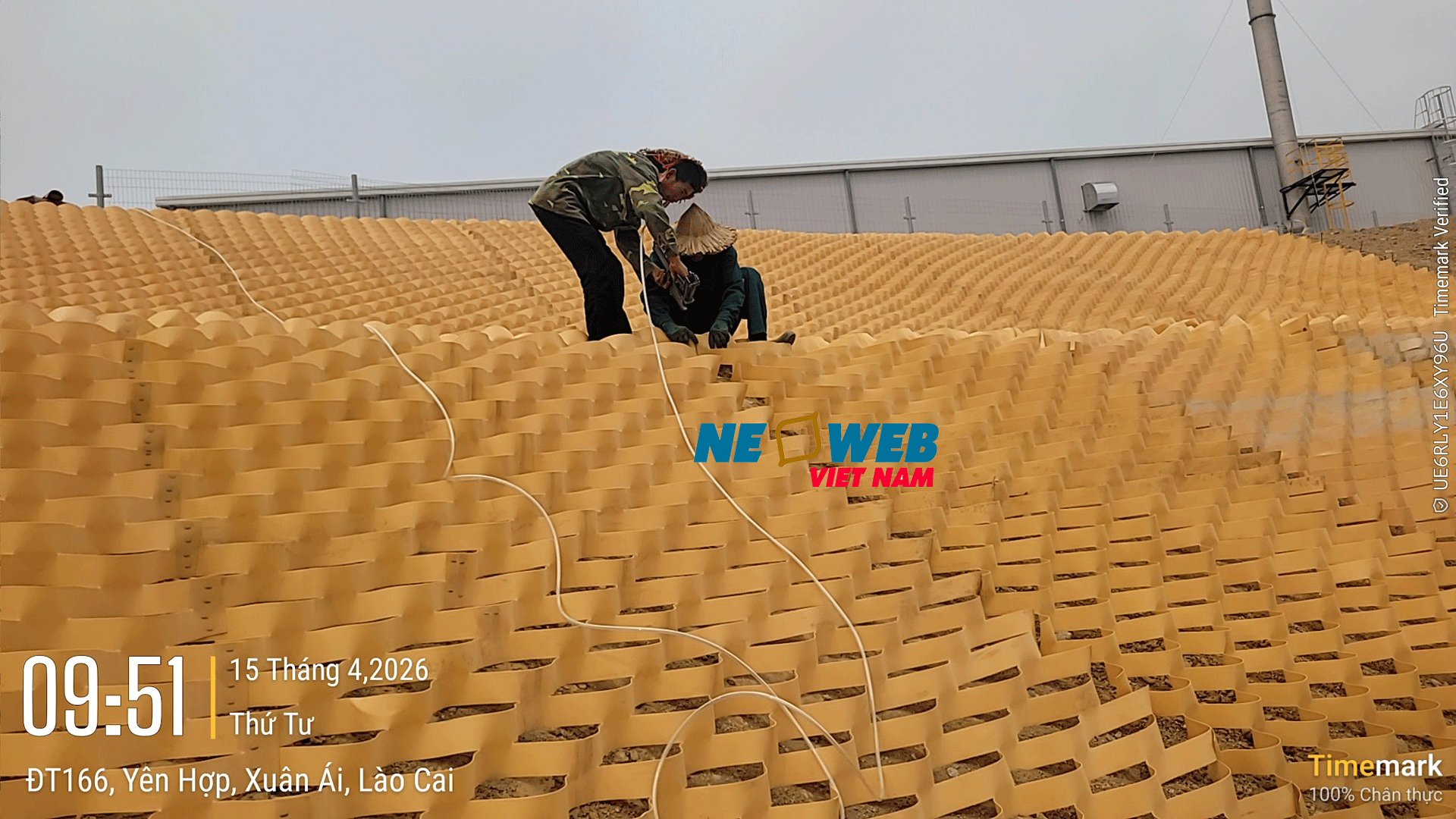 GIẢI PHÁP NEOWEB CẢI TIẾN GIA CỐ MÁI TALUY NHÀ MÁY SẢN XUẤT VÀ CHẾ BIẾN GIA VỊ TẠI LÀO CAI